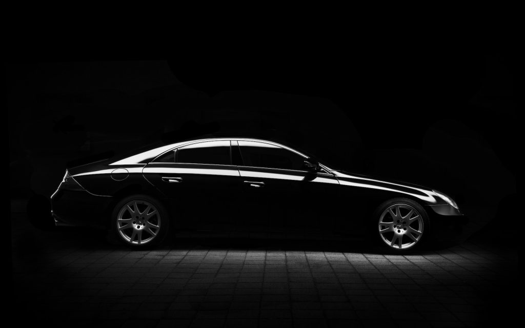 luxury black car